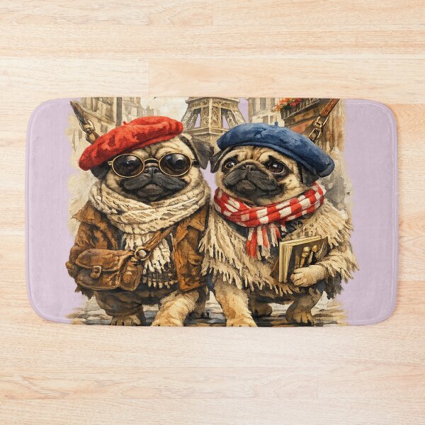 Item preview, Pugs in Paris designed and sold by PhotosByG.