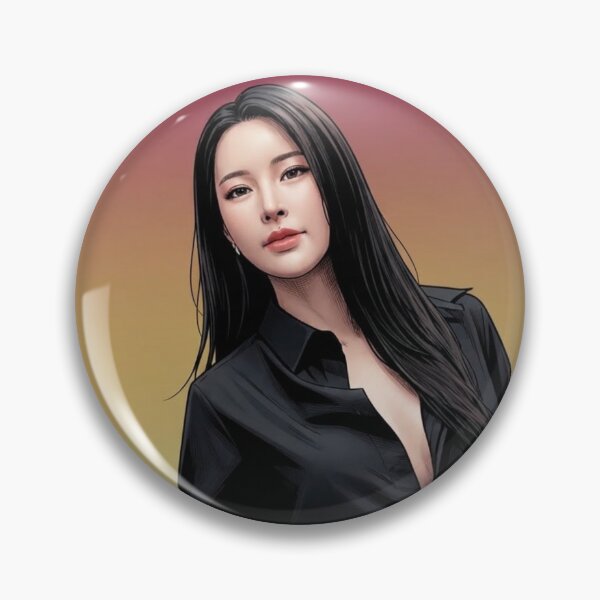 Item preview, PT BinOon Buttons Sapphic Thai GL Kdrama Actress LGBTQ+ Cartoon Art Wall Decor Comic Print Poster Shirt Cell  designed and sold by Mind Space.
