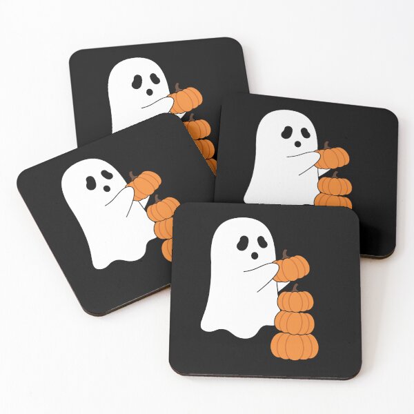 Item preview, Ghost stacking pumpkins designed and sold by Meli-moo.
