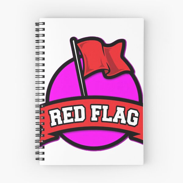 Artikelvorschau, Red Flag Funny Dating Meme Sticker entworfen und verkauft von minaguirguis.