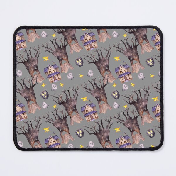 Item preview, Haunted House Halloween Seamless Pattern designed and sold by White Rabbit Design .