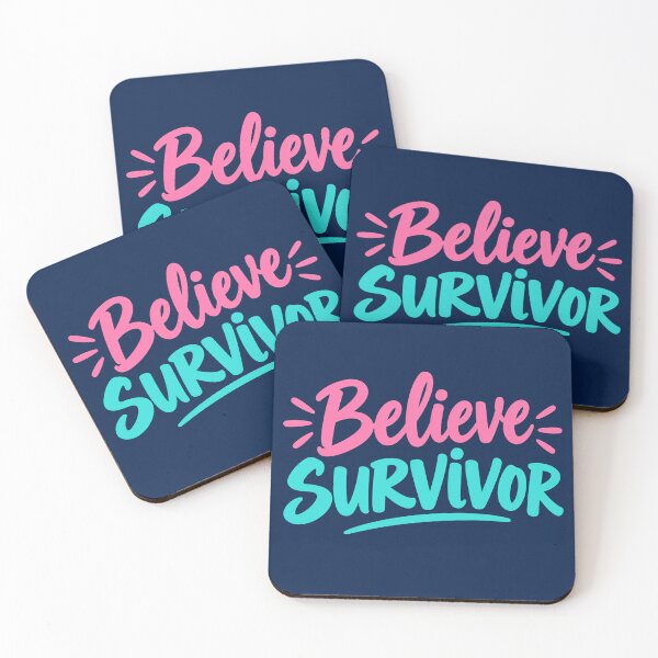 Item preview, Believe Survivor Inspirational Quote Motivation Design designed and sold by Owcomm.