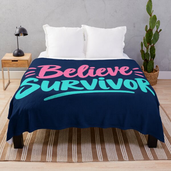 Item preview, Believe Survivor Inspirational Quote Motivation Design designed and sold by Owcomm.
