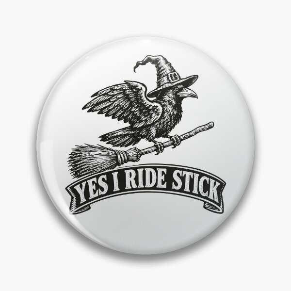 Item preview, Yes I Ride Stick (with Black Lettering) designed and sold by VelvetRoom.