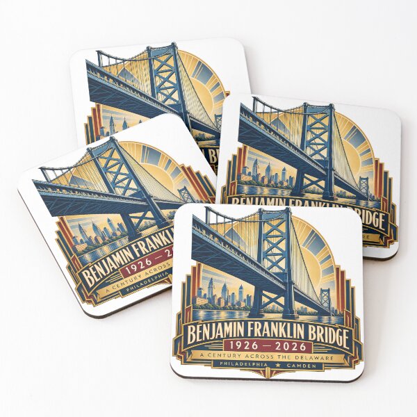 Artikelvorschau, Benjamin-Franklin-Brücke 1926–2026 – Ein Jahrhundert über den Delaware entworfen und verkauft von Past in Threads.