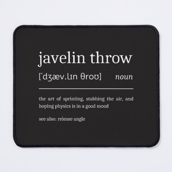 Item preview, Funny Javelin Throw Definition Design for Track and Field Enthusiasts designed and sold by Theerthrajk.