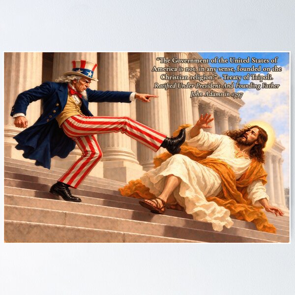Item preview, USA Not Founded on the Christian Religion designed and sold by BlastForMeArt.