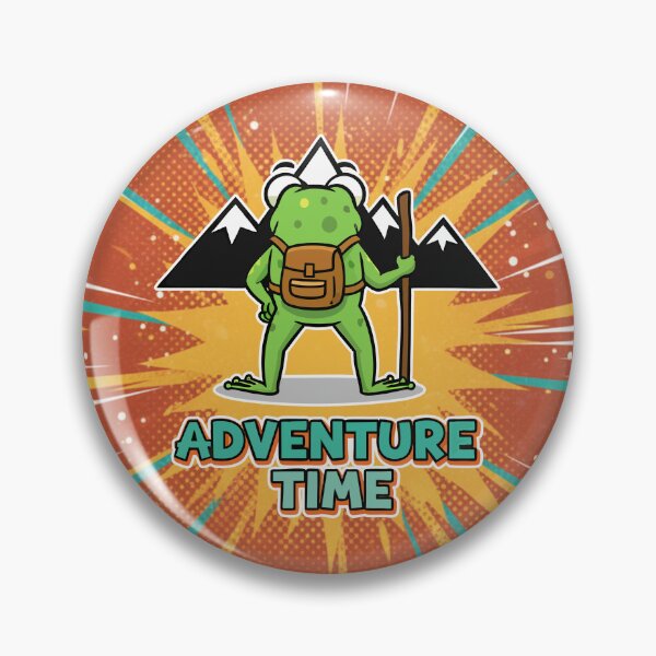 Item preview, Adventure Time Frog Hiker Cartoon designed and sold by Taridesign.