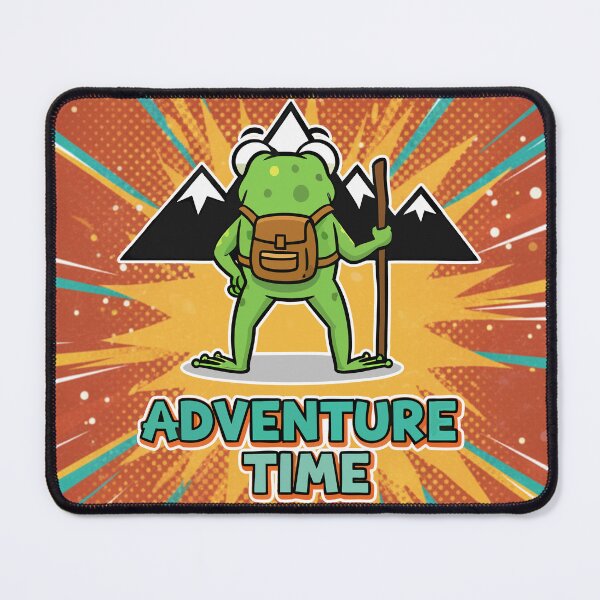 Item preview, Adventure Time Frog Hiker Cartoon designed and sold by Taridesign.