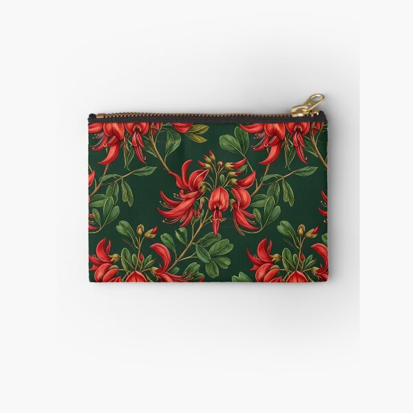 Item preview, Deep Green Crimson Waratah Tapestry designed and sold by Studio BC.