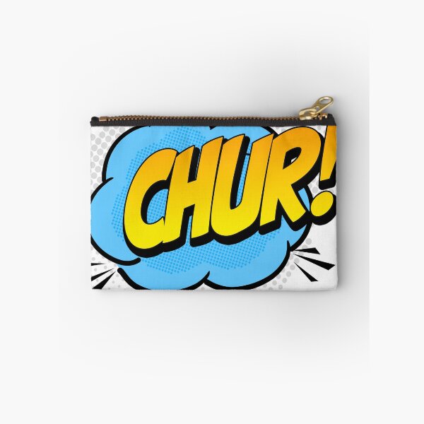 Item preview, CHUR! Kiwi Slang Comic Pop Art (blue) designed and sold by wobblyfrogs.