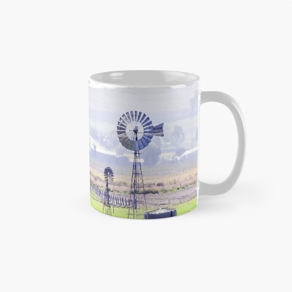 Item preview, Escena rural tranquila con un par de molinos de viento. designed and sold by Lynette2025.