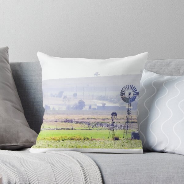 Item preview, Quiet country scene with a pair of windmills designed and sold by Lynette2025.