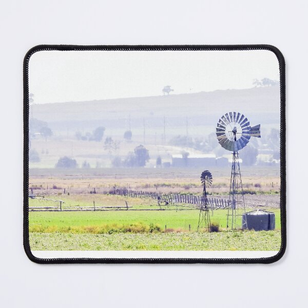 Item preview, Quiet country scene with a pair of windmills designed and sold by Lynette2025.