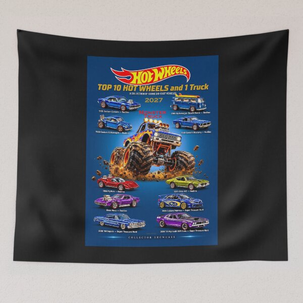 Artikelvorschau, Hot Wheels 2027 – Die 10 besten Hot Wheels Autos und Monster Trucks entworfen und verkauft von DBM Photo Art 1.