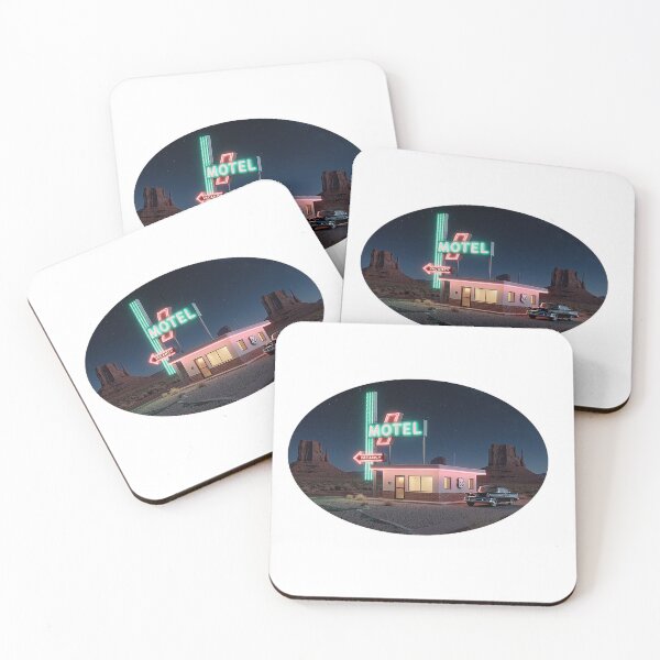 Item preview, Route 66 Vintage Neon Motel Retro Desert Road Trip designed and sold by Stupid Shirts.