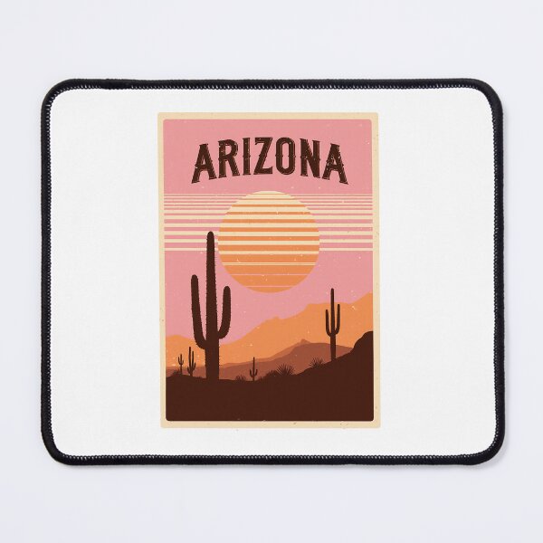 Item preview, Arizona Desert Saguaro Cactus Retro Sunset Poster designed and sold by Stupid Shirts.