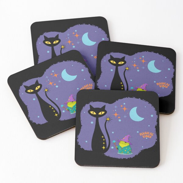 Item preview, Halloween cat with magical vibes designed and sold by 247DesignStudio.