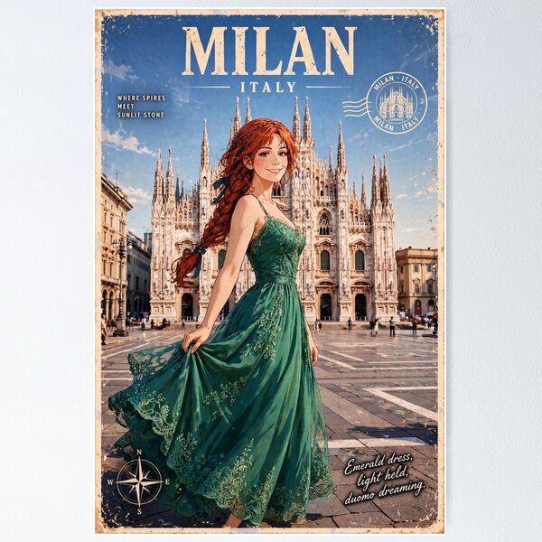 Item preview, Italy — Milan — Modern Elegance designed and sold by DibujandoPorfa.