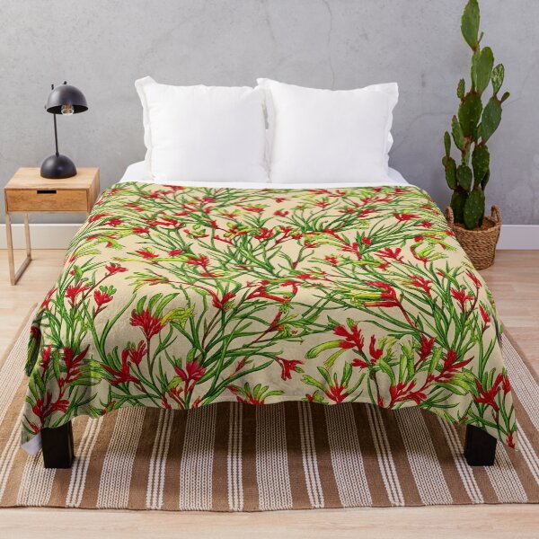 Item preview, Dense Red & Green Millefleur Tapestry designed and sold by Studio BC.