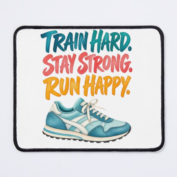 Item preview, Retro Running Motivation Design Featuring a Vintage Watercolor Marathon Sneaker and Inspirational Fitness Quote designed and sold by LavIsInTheAir.