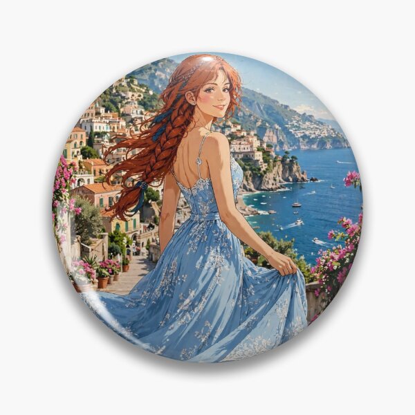 Item preview, Italy — Positano — Summer in Blue designed and sold by DibujandoPorfa.