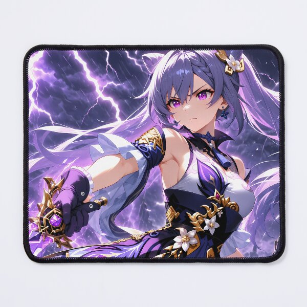 Item preview, Keqing Genshin Impact Thunderstorm Sword Charge designed and sold by mildaclairmo.
