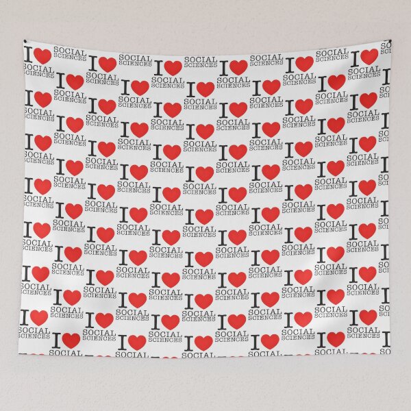 Item preview, I Love Social Sciences - Passionate Social Studies Design for Enthusiasts designed and sold by pikabear.