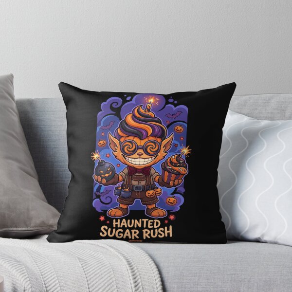 Item preview, Haunted Sugar Rush Ziggs Halloween Cupcake Bomber Art designed and sold by CuteKats.