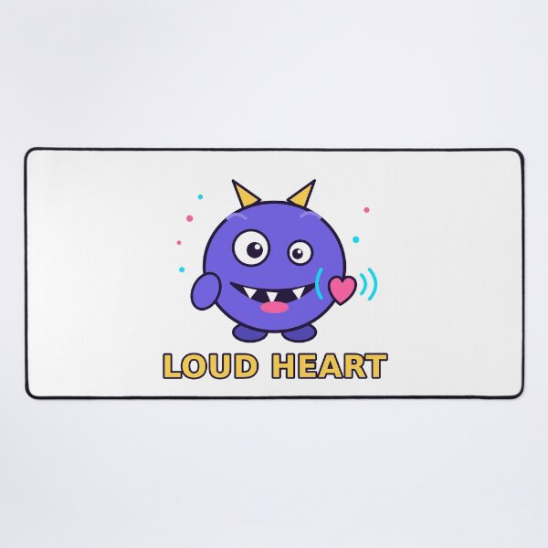 Item preview, Loud Heart Cute Monster – Creepy Cute Streetwear Gift designed and sold by Ahmedsyde.