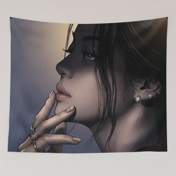 Artikelvorschau, LenaMiu Shadows Sapphic Thai GL Kdrama Schauspielerin LGBTQ+ Cartoon Kunst Wanddeko Comic Druck Poster Shirt Handy entworfen und verkauft von Mind Space.