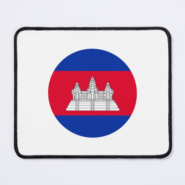 Item preview, Cambodia Circle Flag KH designed and sold by shitpostee.