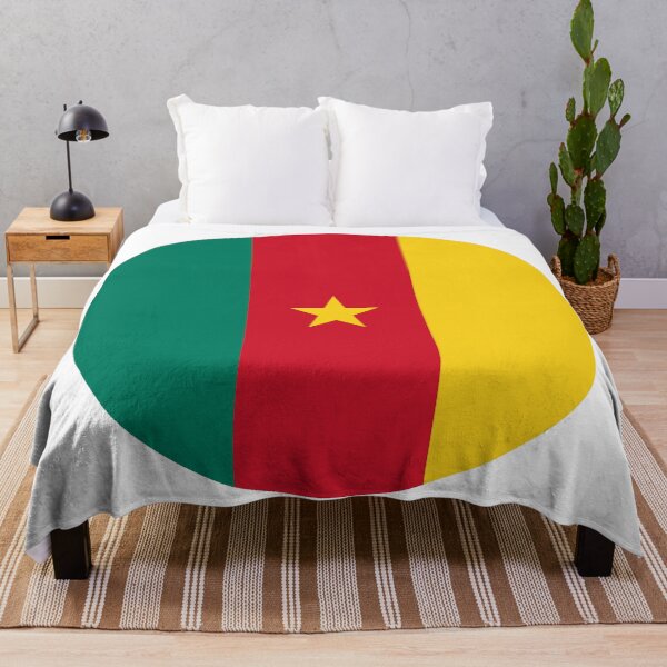 Aperçu de l'œuvre Drapeau circulaire du Cameroun CM créée et vendue par shitpostee.