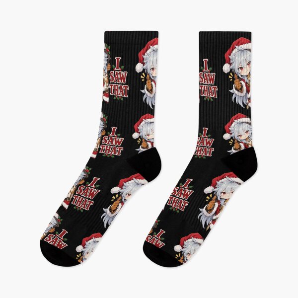 Item preview, Razor Genshin Impact Christmas Chibi I Saw That designed and sold by mildaclairmo.