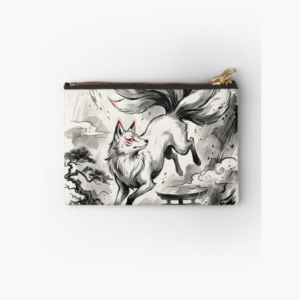 Item preview, Sacred Kitsune Spirit - Japanese Sumi-e Fox Art designed and sold by iris-festival.