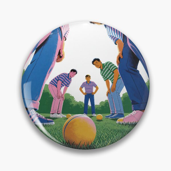 Item preview, Bocce Ball Art designed and sold by DroneWorks Creative.