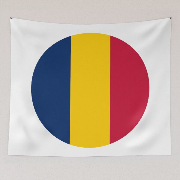 Aperçu de l'œuvre Drapeau du cercle Chad TD créée et vendue par shitpostee.