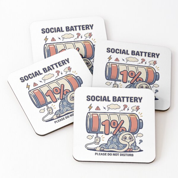 Item preview, Social Battery 1 Percent Neon Glowing Introvert Funny designed and sold by NostalgiaPop77.