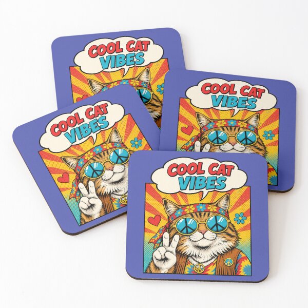 Item preview, Cool Cat Vibes designed and sold by Kathy Kuczek.