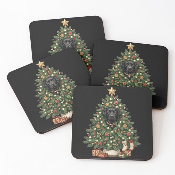 Item preview, Black Labrador Christmas Tree Dog Lover designed and sold by designwiss.