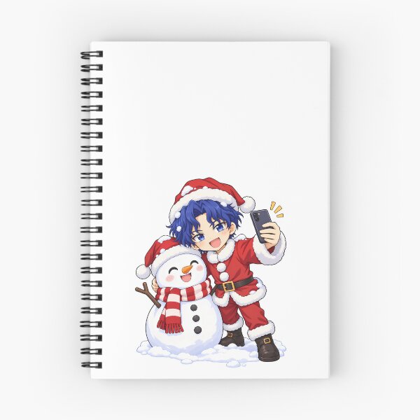 Item preview, Shinji Matou Fate Stay Night Christmas Snowman Selfie designed and sold by mildaclairmo.
