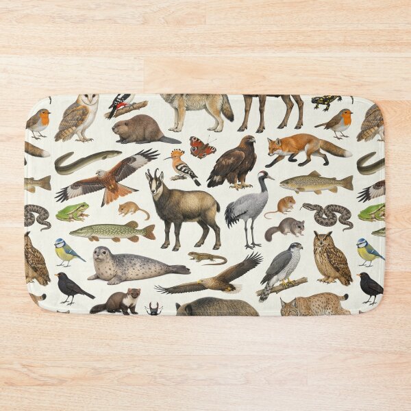Item preview, Native Animals of Germany Retro Style Identification Chart designed and sold by kakarikihill.