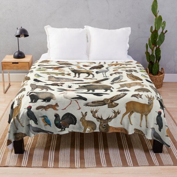 Item preview, Native Animals of Germany Retro Style Identification Chart designed and sold by kakarikihill.