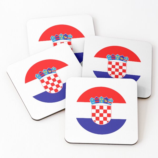 Aperçu de l'œuvre Drapeau circulaire de la Croatie HR créée et vendue par shitpostee.