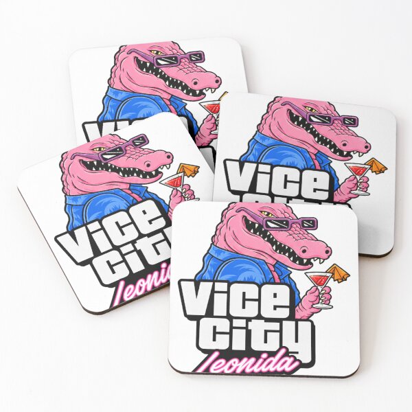 Item preview, Vice City Leonida Pink Crocodile Cocktail Art designed and sold by RideMche.