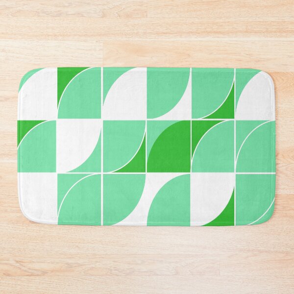 Item preview, Seafoam Green And White Modern Geometric Pattern  designed and sold by DEC02.