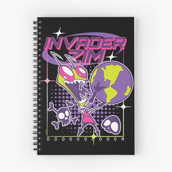 Aperçu de l'œuvre Invader Zim, dessin animé de science-fiction rétro, design graphique classique créée et vendue par AmandaHuenfeld.