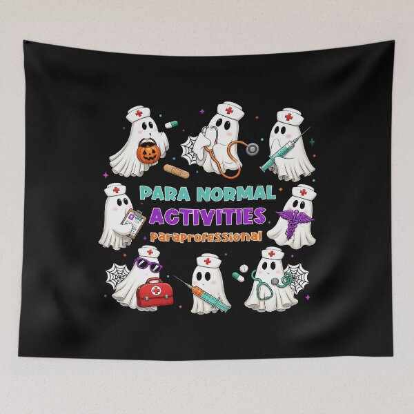 Item preview, Para Normal Activities Paraprofessional Halloween – Cute Ghosts designed and sold by EnchantedOwl.