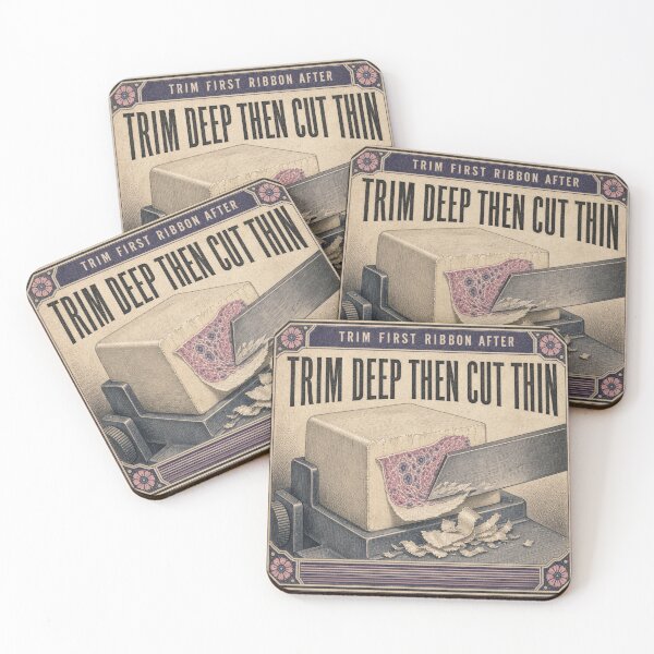 Item preview, Trim Deep Then Cut Thin Histology Paraffin Block Print designed and sold by BoosterShop.
