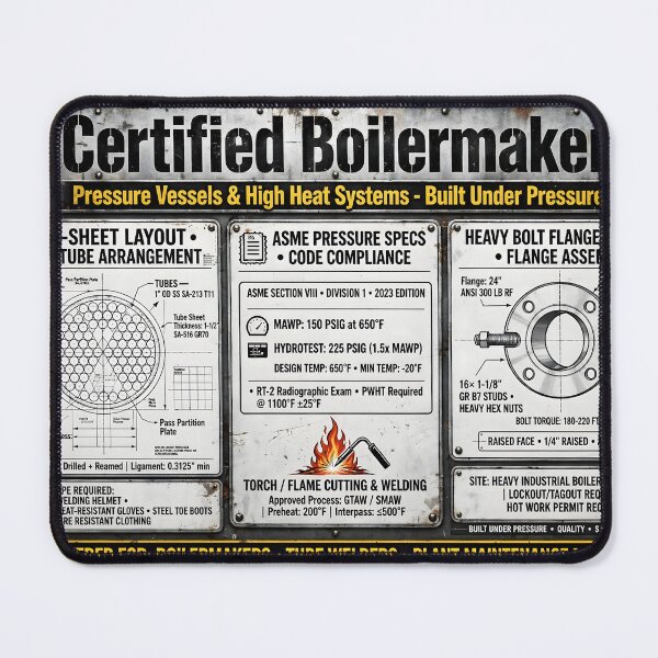 Item preview, Certified Boilermaker Pressure Vessels High Heat Shirt designed and sold by StudioBilly3000.